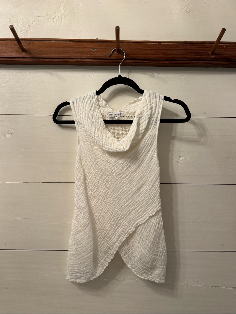 Stella Bianca White linen tank